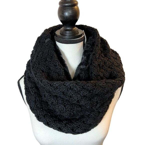 Eddie Bauer Black Bellingham Fleece Cowl NWT - Picture 1 of 3